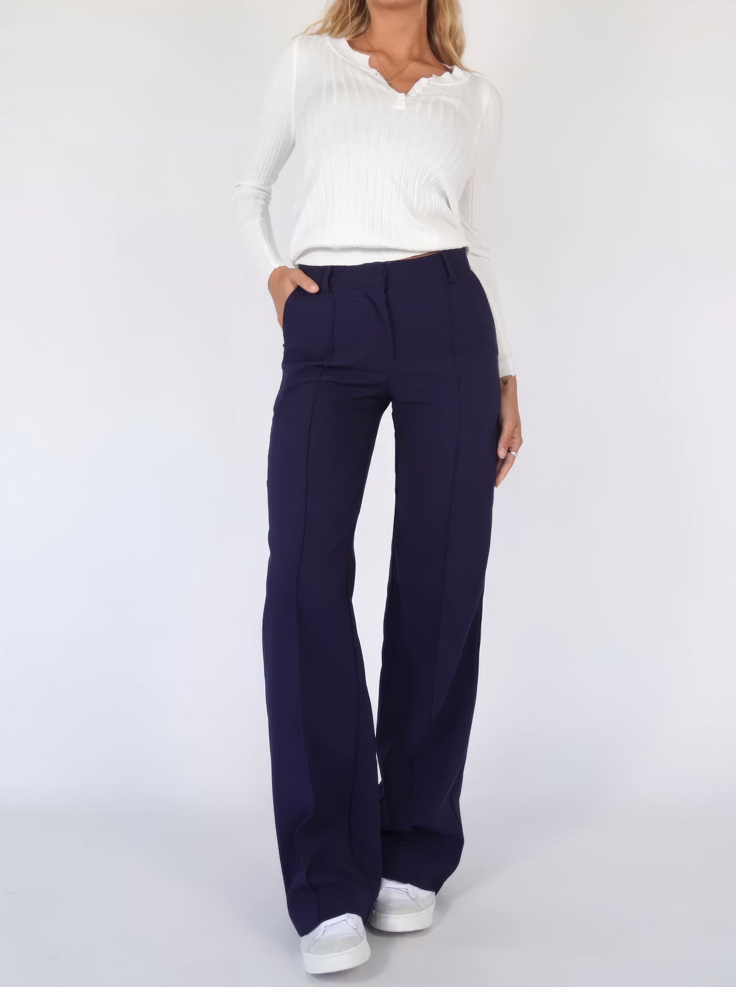 Wide leg broek