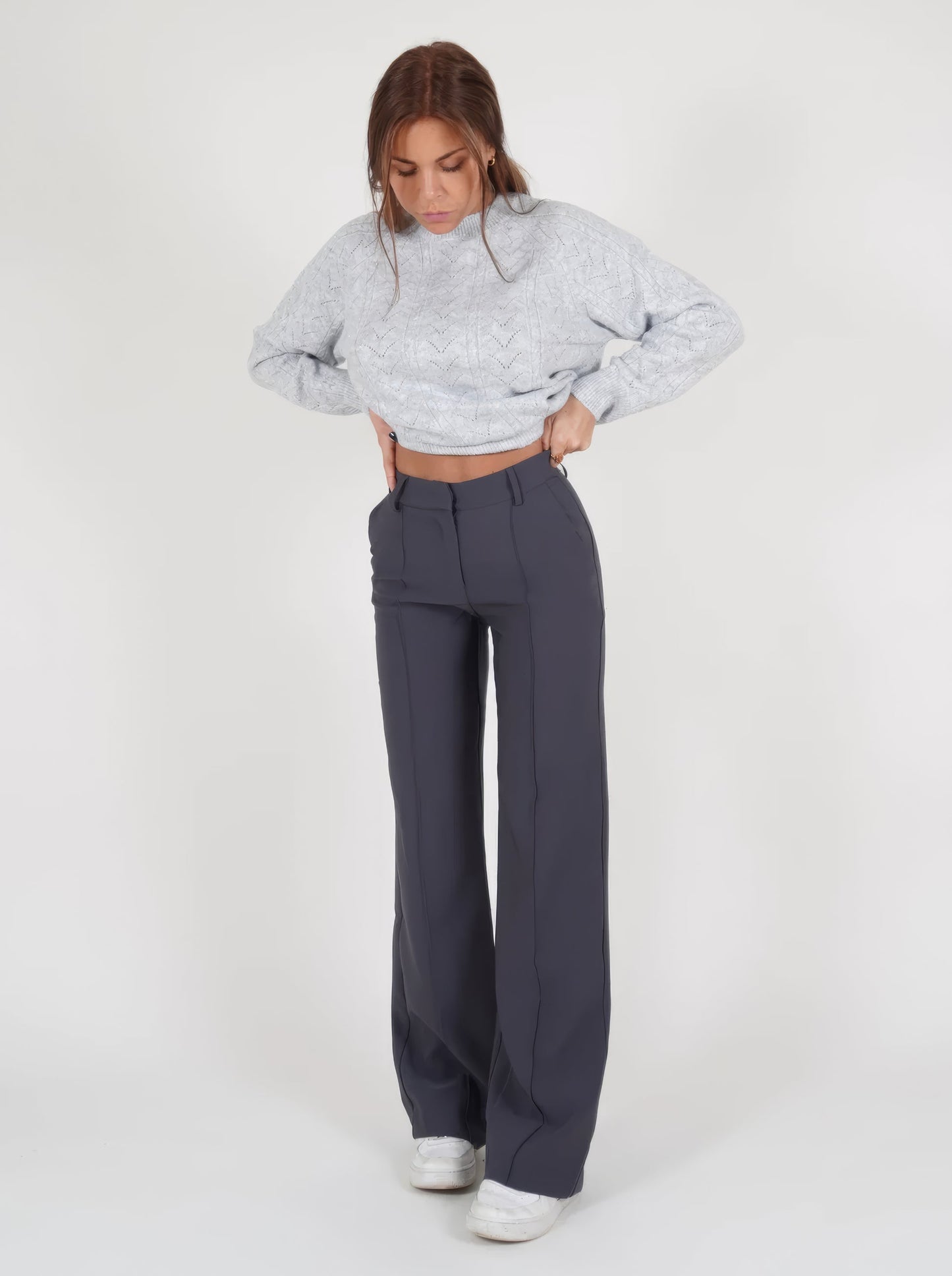 Wide leg broek