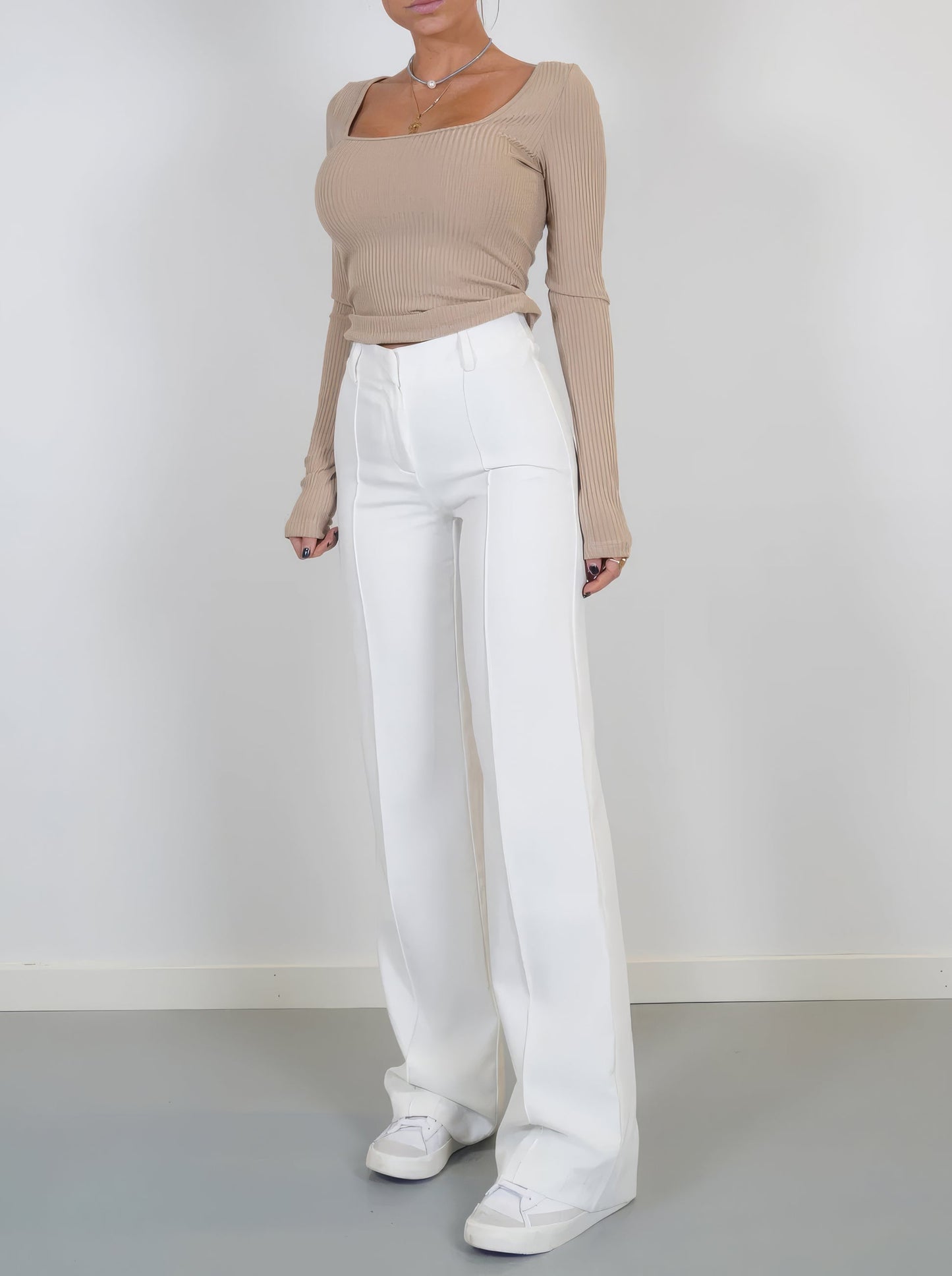 Wide leg broek