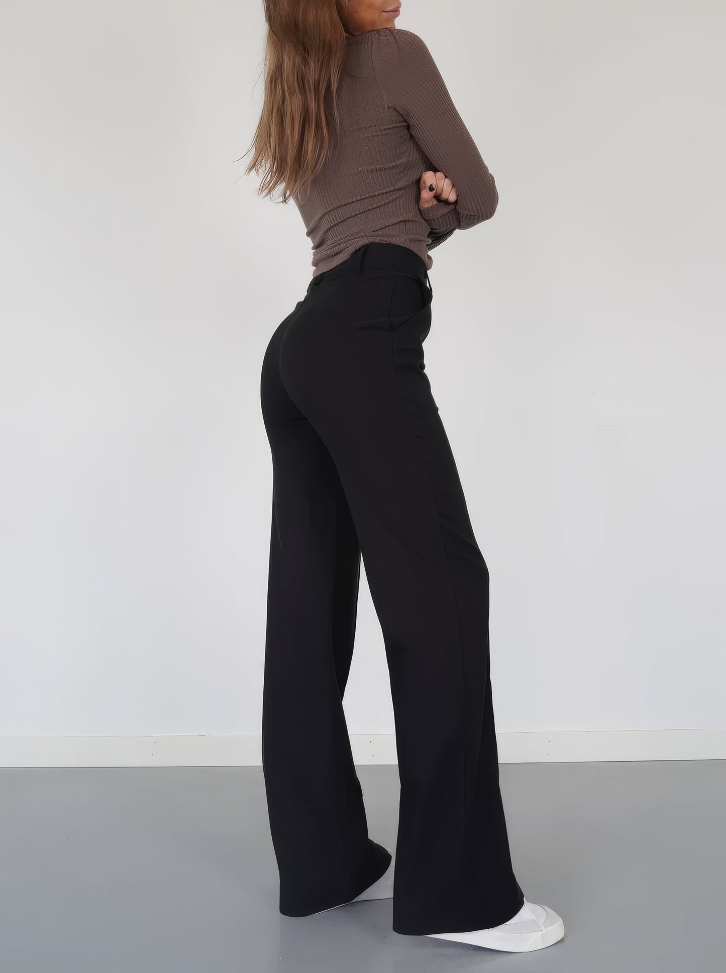 Wide leg broek