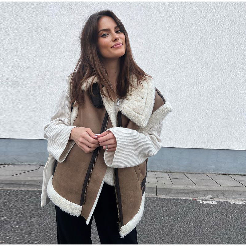 Lea - Leren Gilet