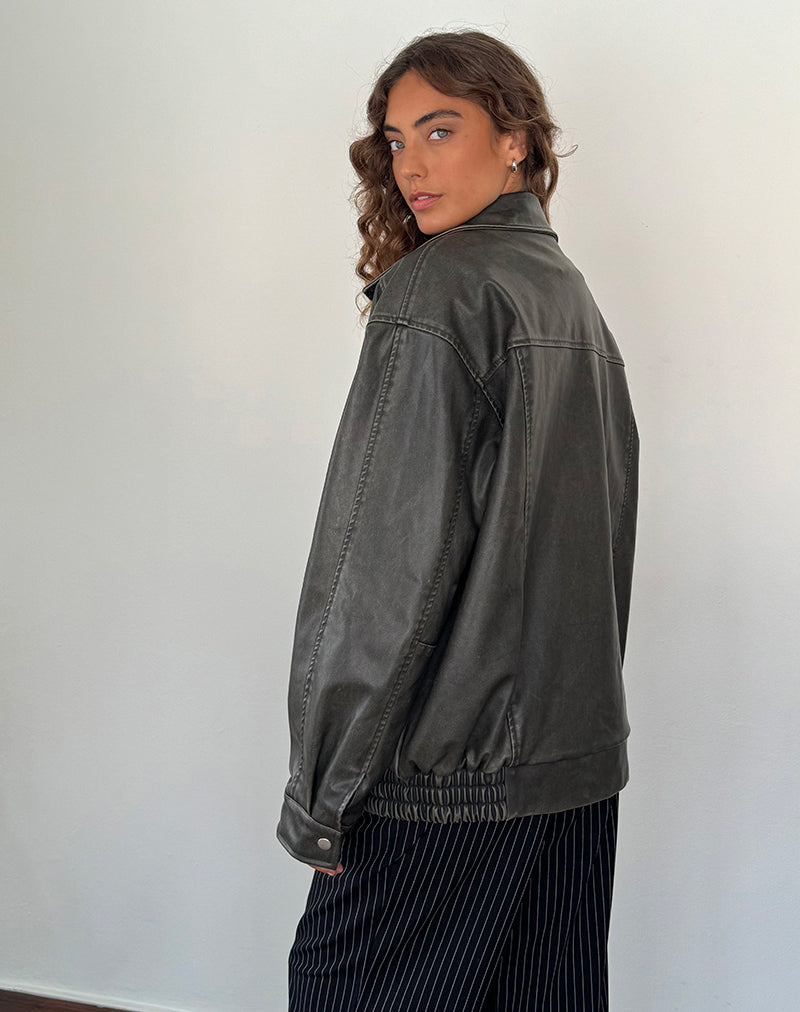 Vintage Oversized leren jas