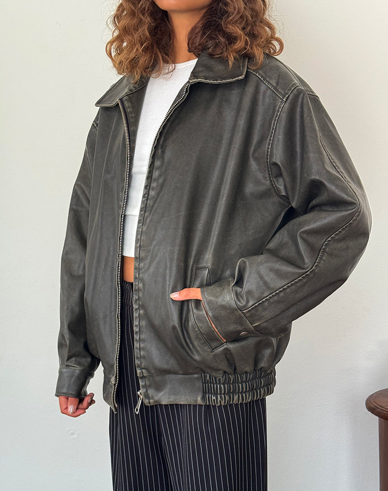 Vintage Oversized leren jas