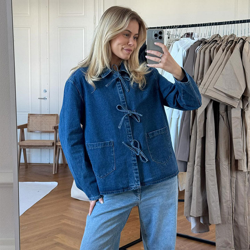 Sophie - Denim Bow Jacket