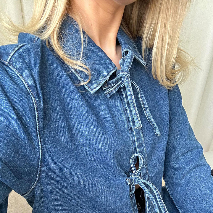 Sophie - Denim Bow Jacket