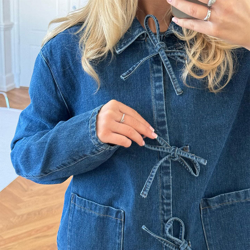 Sophie - Denim Bow Jacket