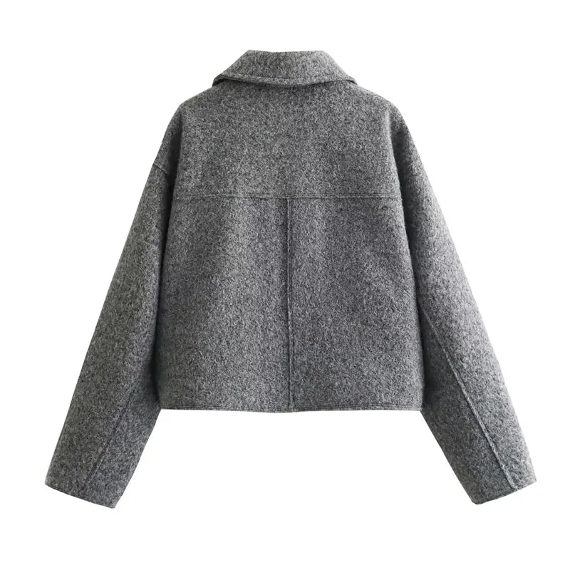 Nora - Wool Bomber Jacket