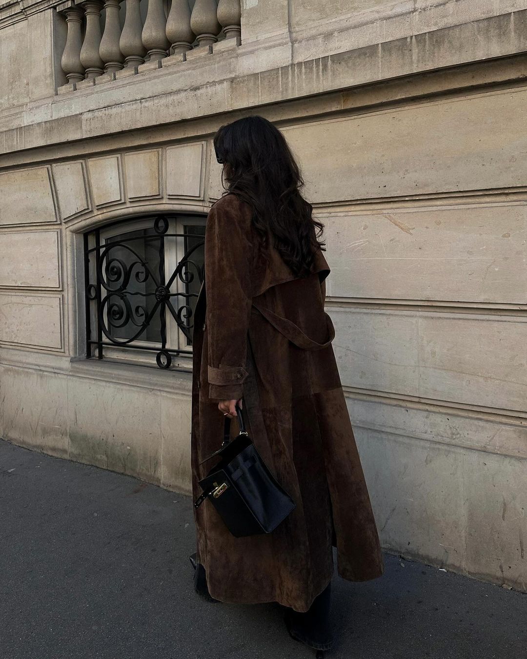 Paris - Suede Trenchcoat