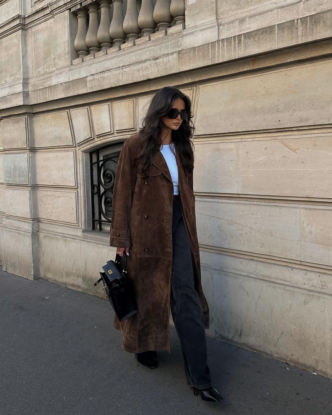 Paris - Suede Trenchcoat