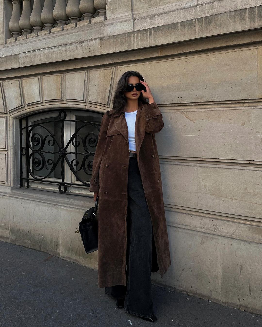 Paris - Suede Trenchcoat