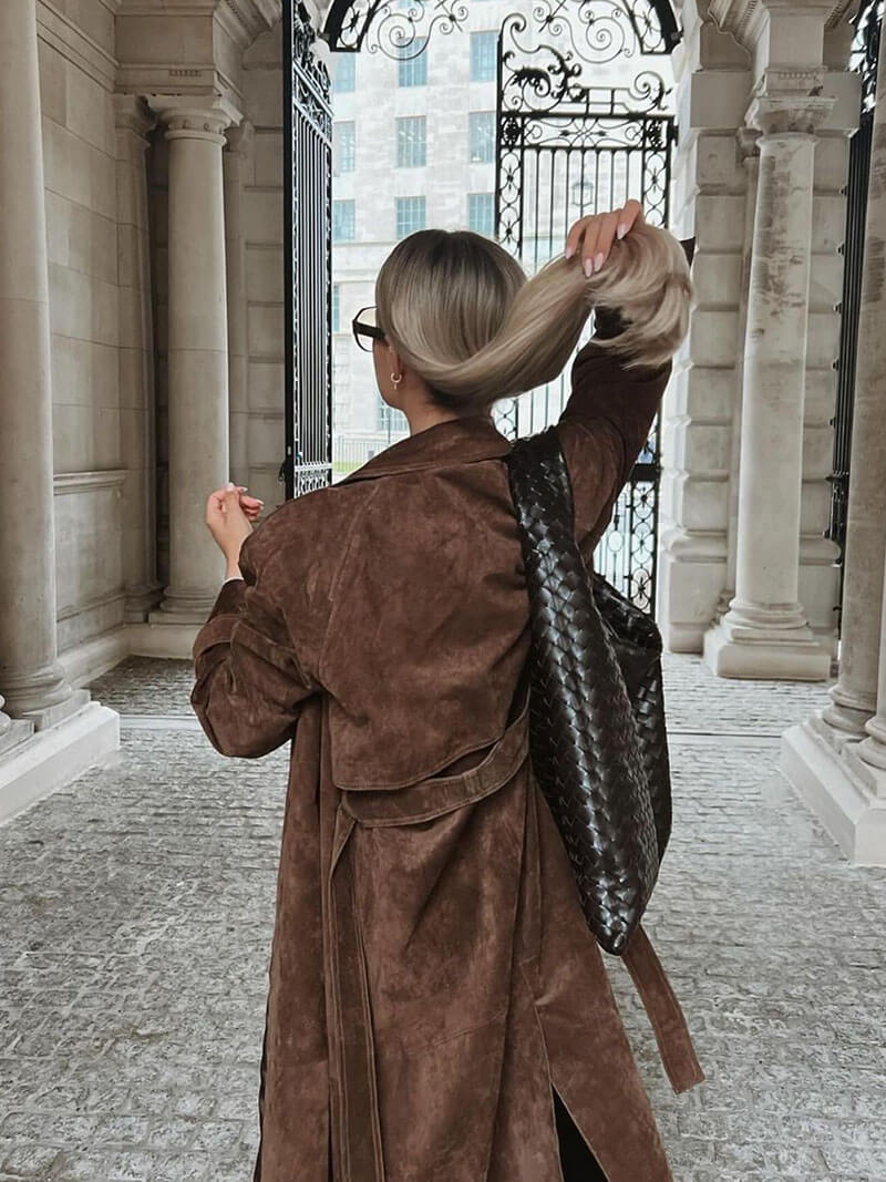 Paris - Suede Trenchcoat