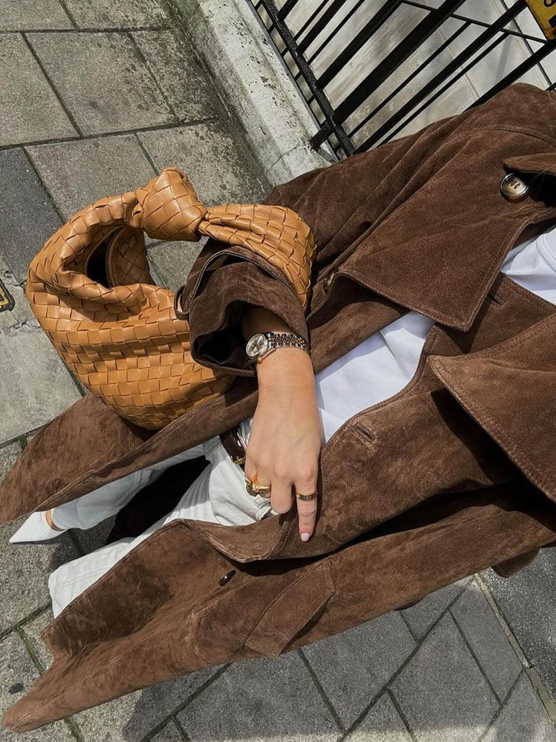 Paris - Suede Trenchcoat