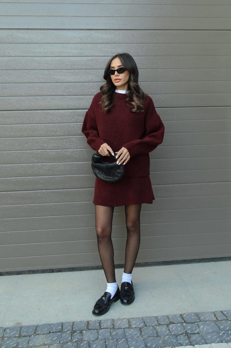 Violet - Classy Knit Set